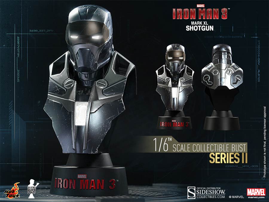 Iron Man 3 Iron Man Mark 40 Shotgun 4.5-Inch Collectible Bust