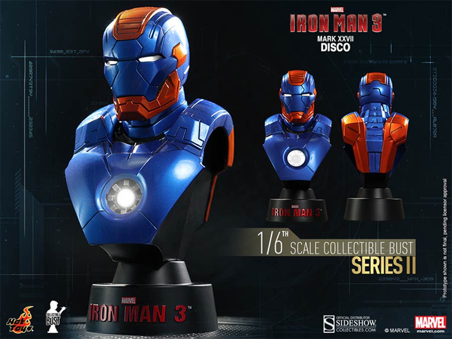 Iron Man 3 Iron Man Mark 27 Disco 4.5-Inch Collectible Bust