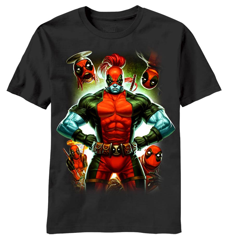 Deadpool Needs A Tan Black T-Shirt Large