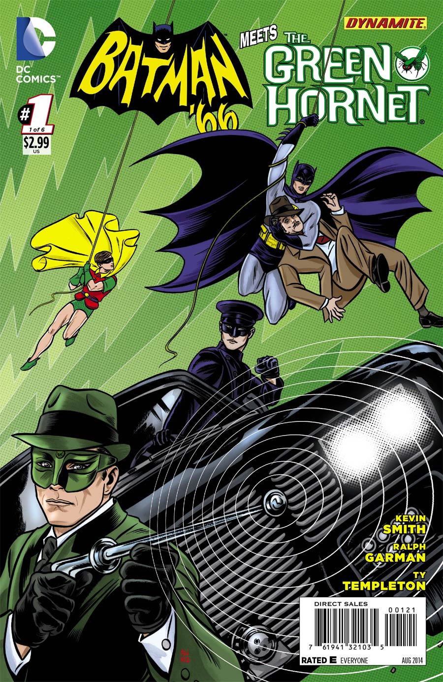 Batman 66 Meets Green Hornet #1 Cover B Incentive Michael Allred Variant Cover