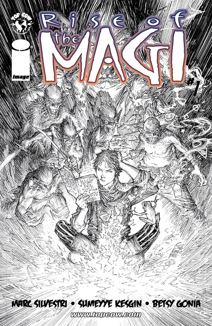 Rise Of The Magi #1 Cover D Incentive Marc Silvestri Black & White Cover