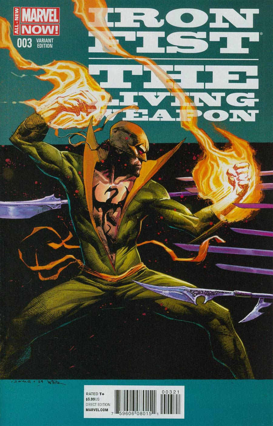 Iron Fist Living Weapon #3 Cover B Incentive Jerome Opena Variant Cover