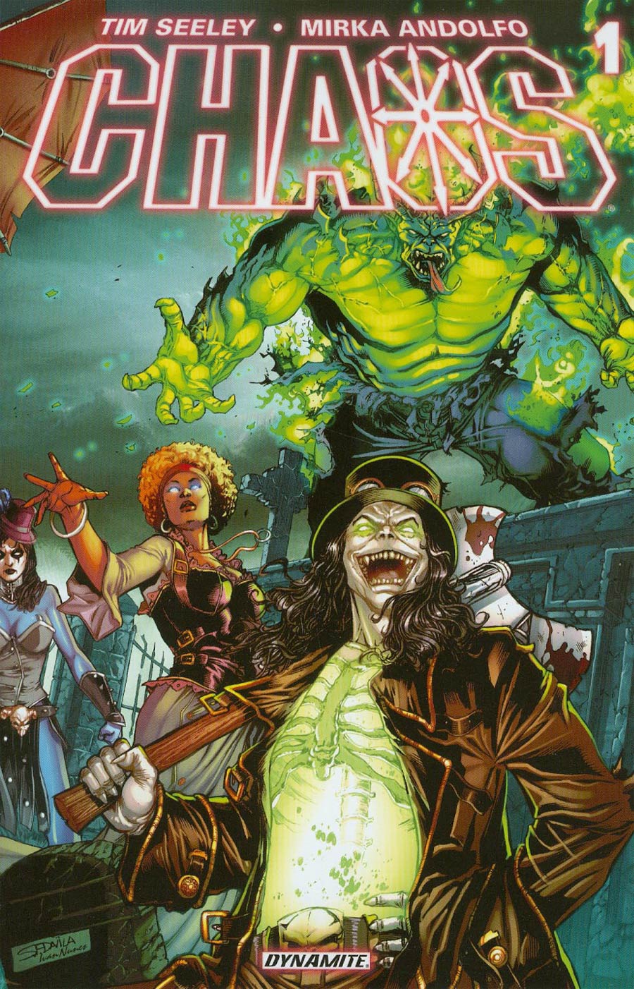 Chaos #1 Cover N Servio Davila Color Steampunk Rare Reorder Cover
