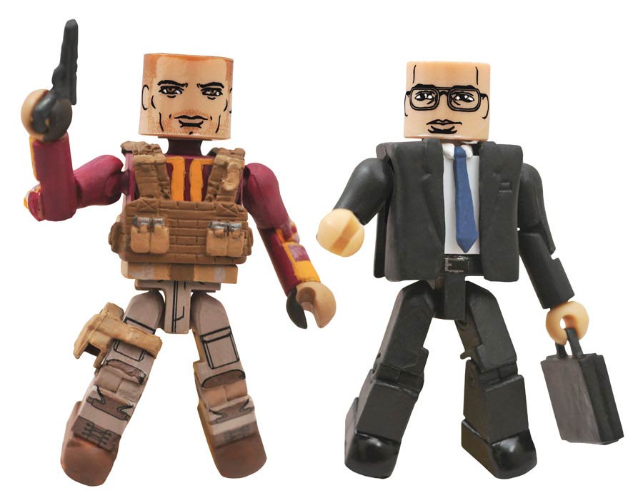 Marvel Minimates Series 55 Captain America The Winter Soldier Movie Previews Exclusive Falcon & Batroc 2-Pack