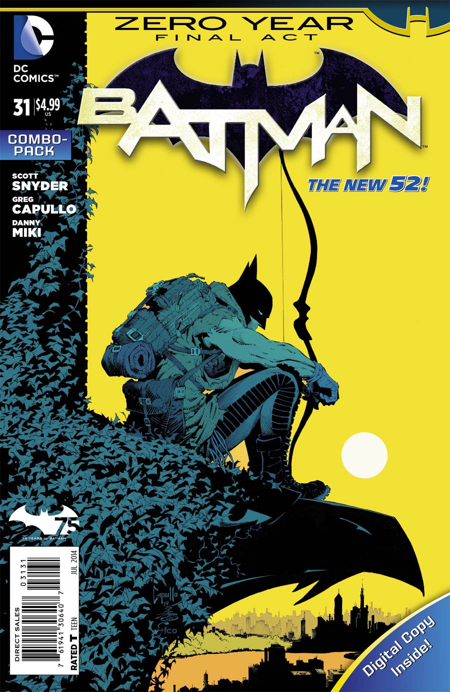 Batman Vol 2 #31 Cover C Combo Pack Without Polybag (Zero Year Tie-In)