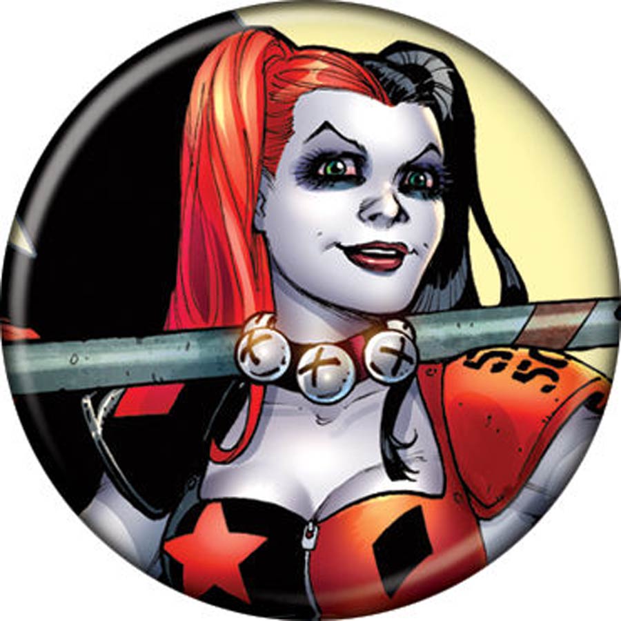 DC Comics 1.25-inch Button - Harley Quinn With Hammer (83033)