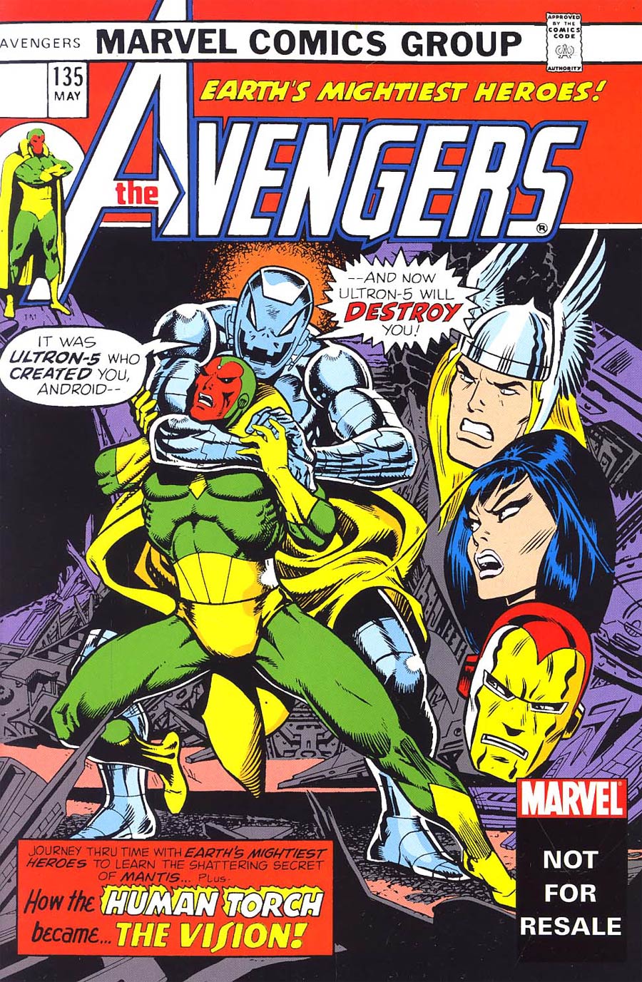 Avengers #135 Cover B Toy Reprint