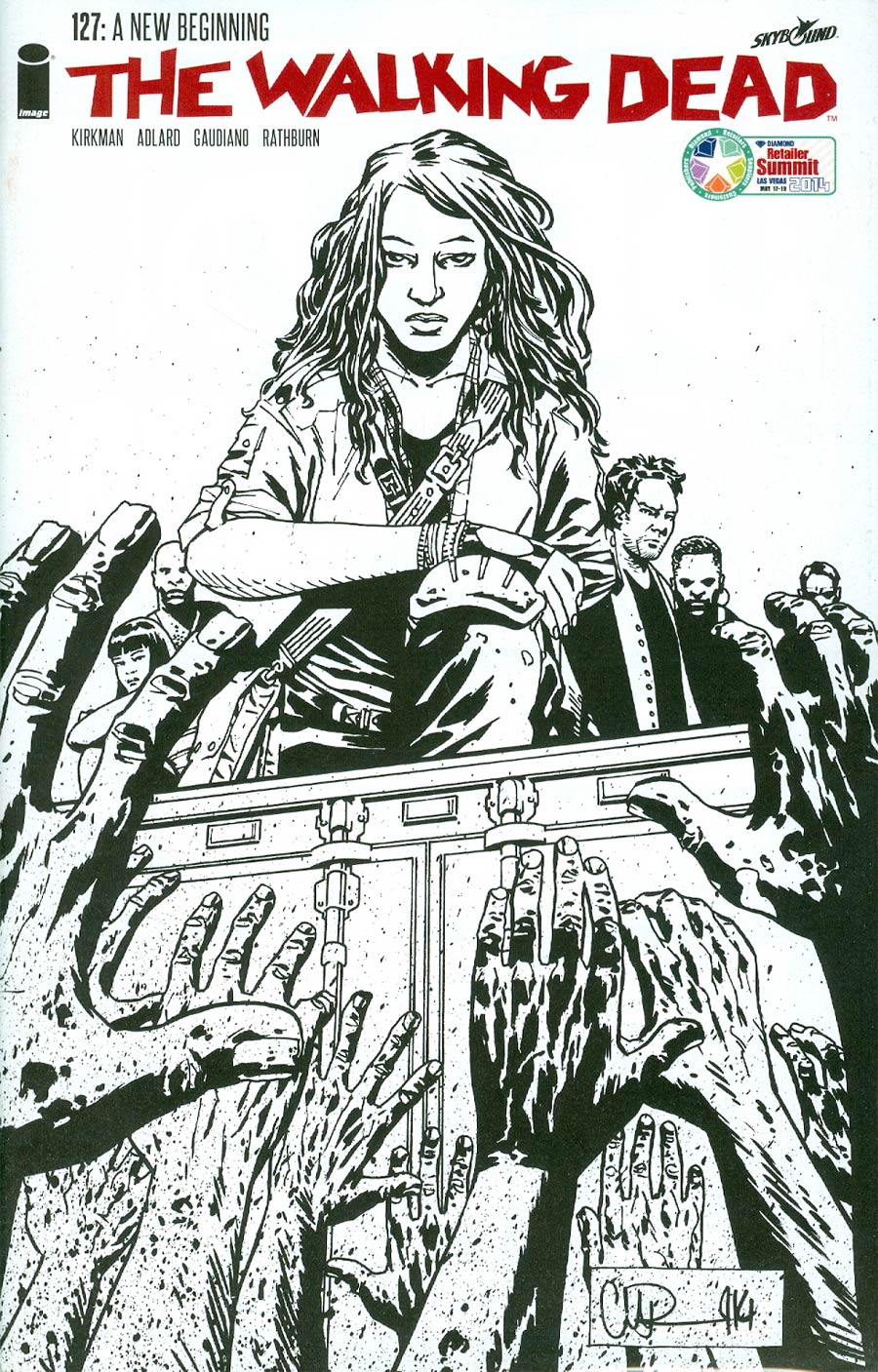 Walking Dead #127 Cover C Diamond Retailer Summit 2014 Variant Cover