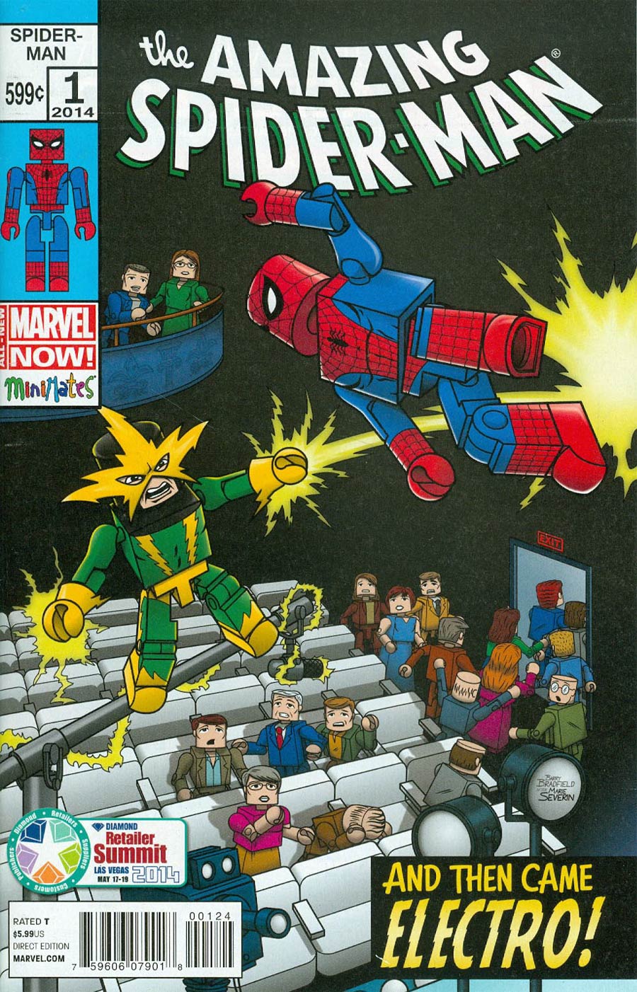 Amazing Spider-Man Vol 3 #1 Cover Y Diamond Retailer Summit 2014 Mini-Mates Variant Cover