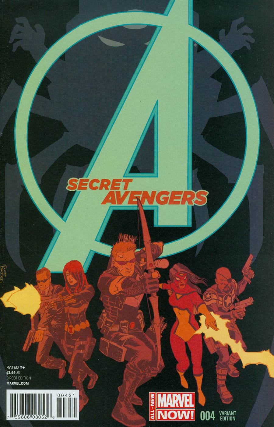 Secret Avengers Vol 3 #4 Cover B Incentive Declan Shalvey Variant Cover