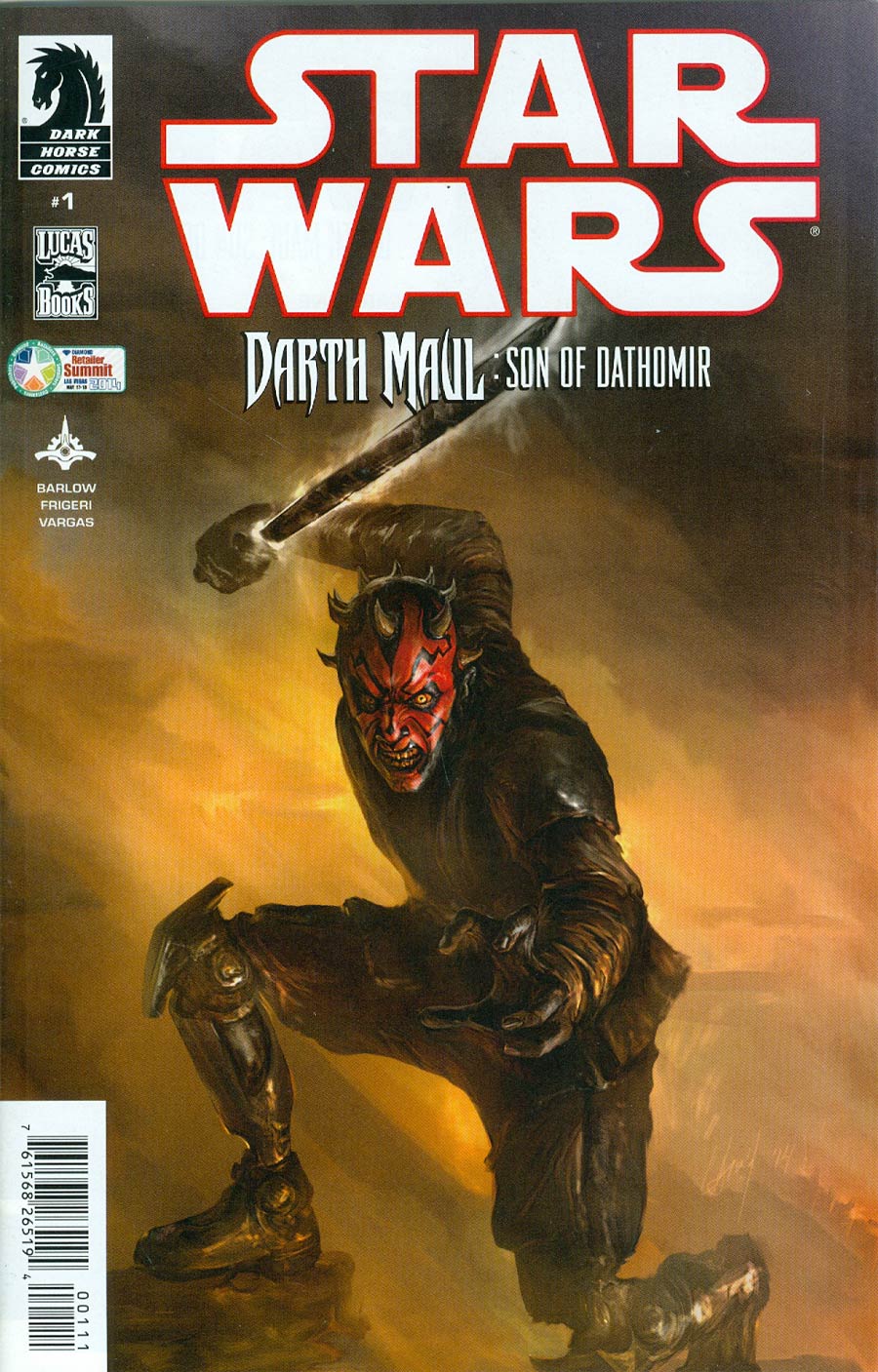 Star Wars Darth Maul Son Of Dathomir #1 Cover B Diamond Retailer Summit 2014 Variant Cover