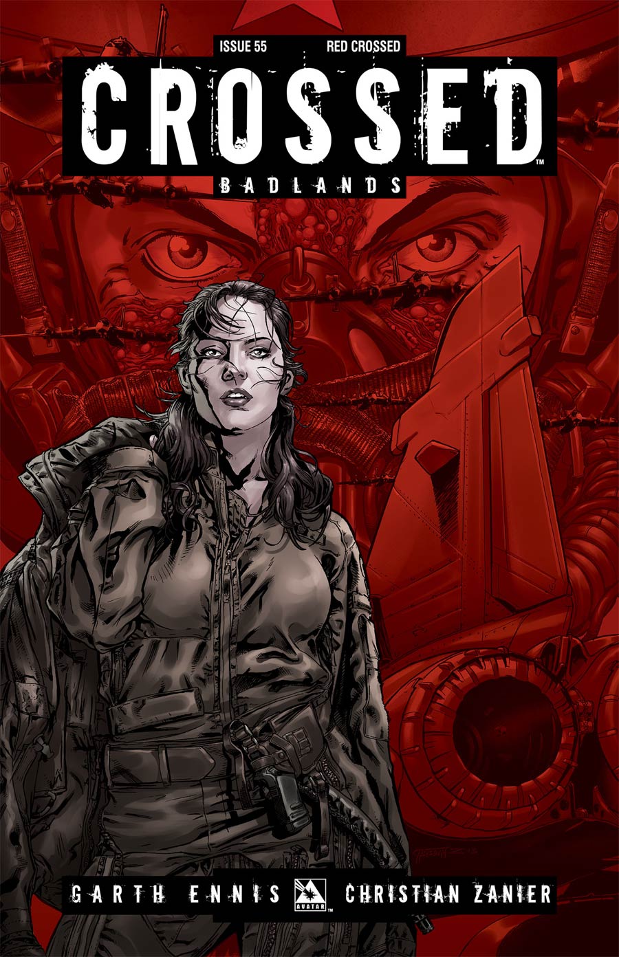 Crossed Badlands #55 Cover E Incentive Red Crossed Edition