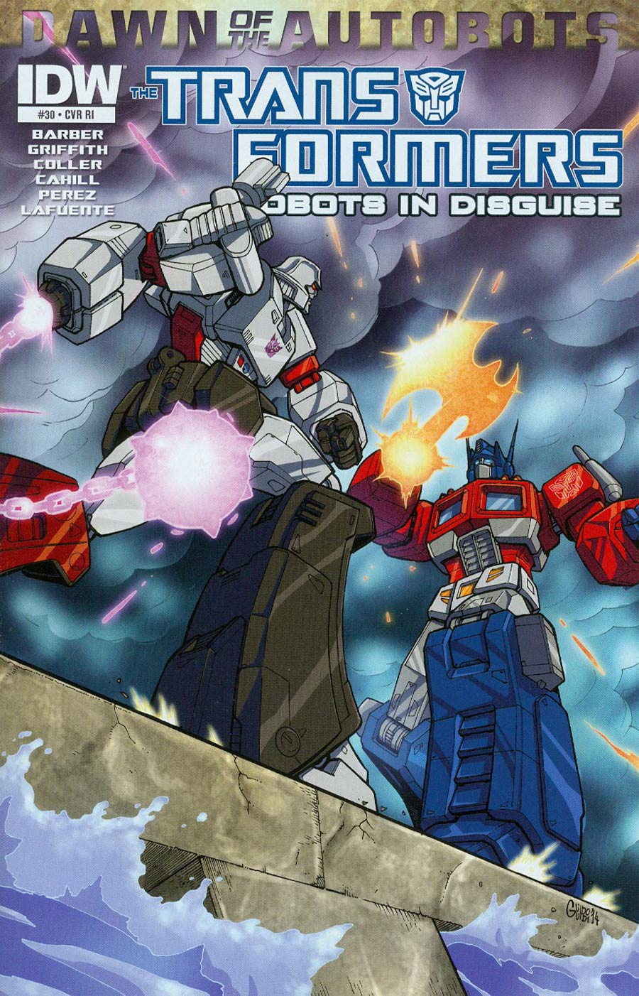 Transformers Robots In Disguise #30 Cover C Incentive Guido Guidi 30th Anniversary Variant Cover (Dawn Of The Autobots Tie-In)