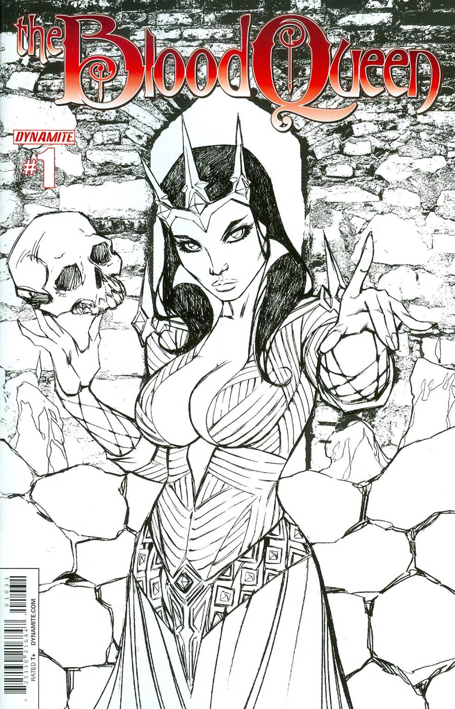 Blood Queen #1 Cover H Incentive Ale Garza Black & White Cover