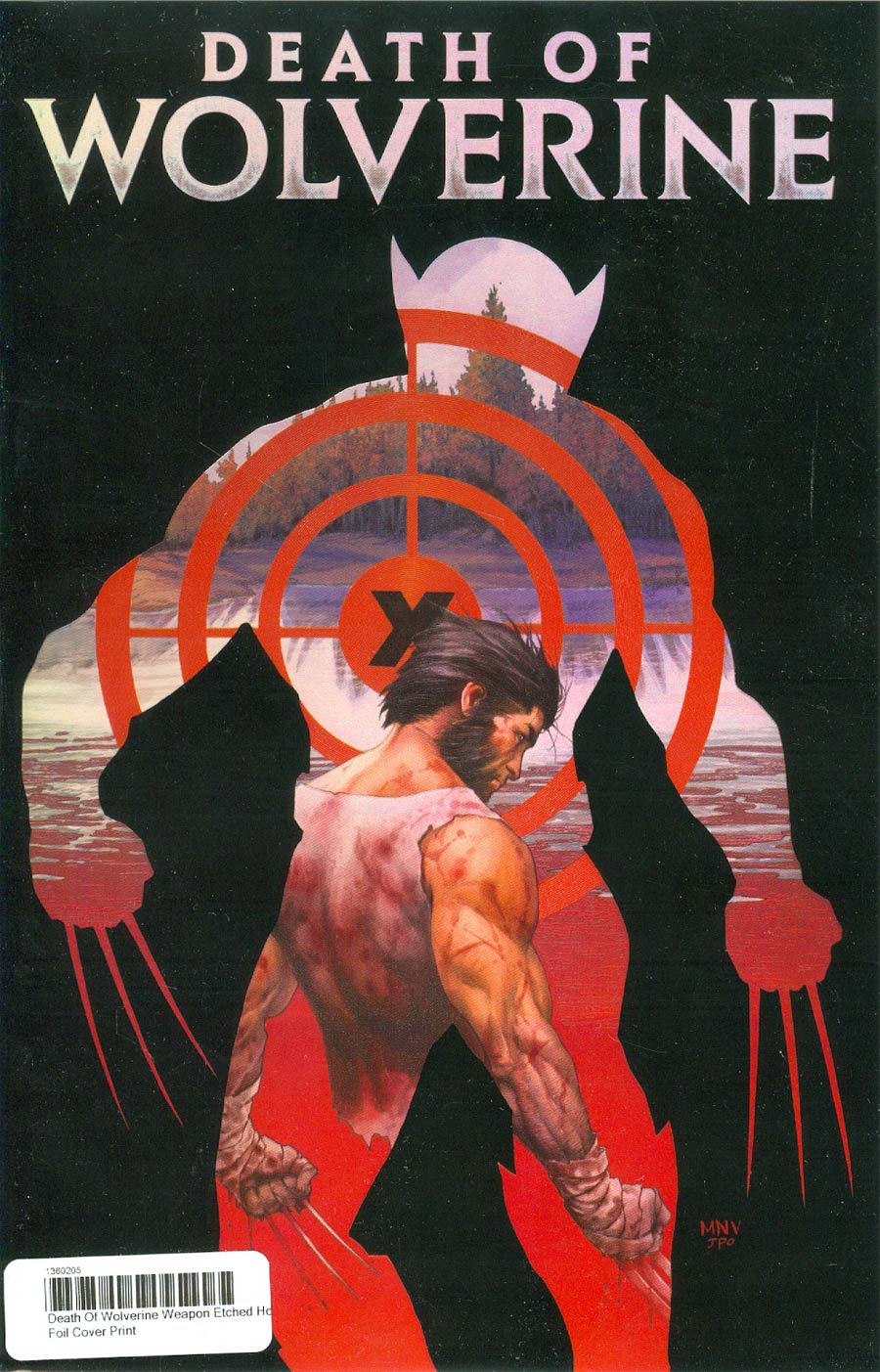 Death Of Wolverine Weapon Etched Holo Foil Cover Print