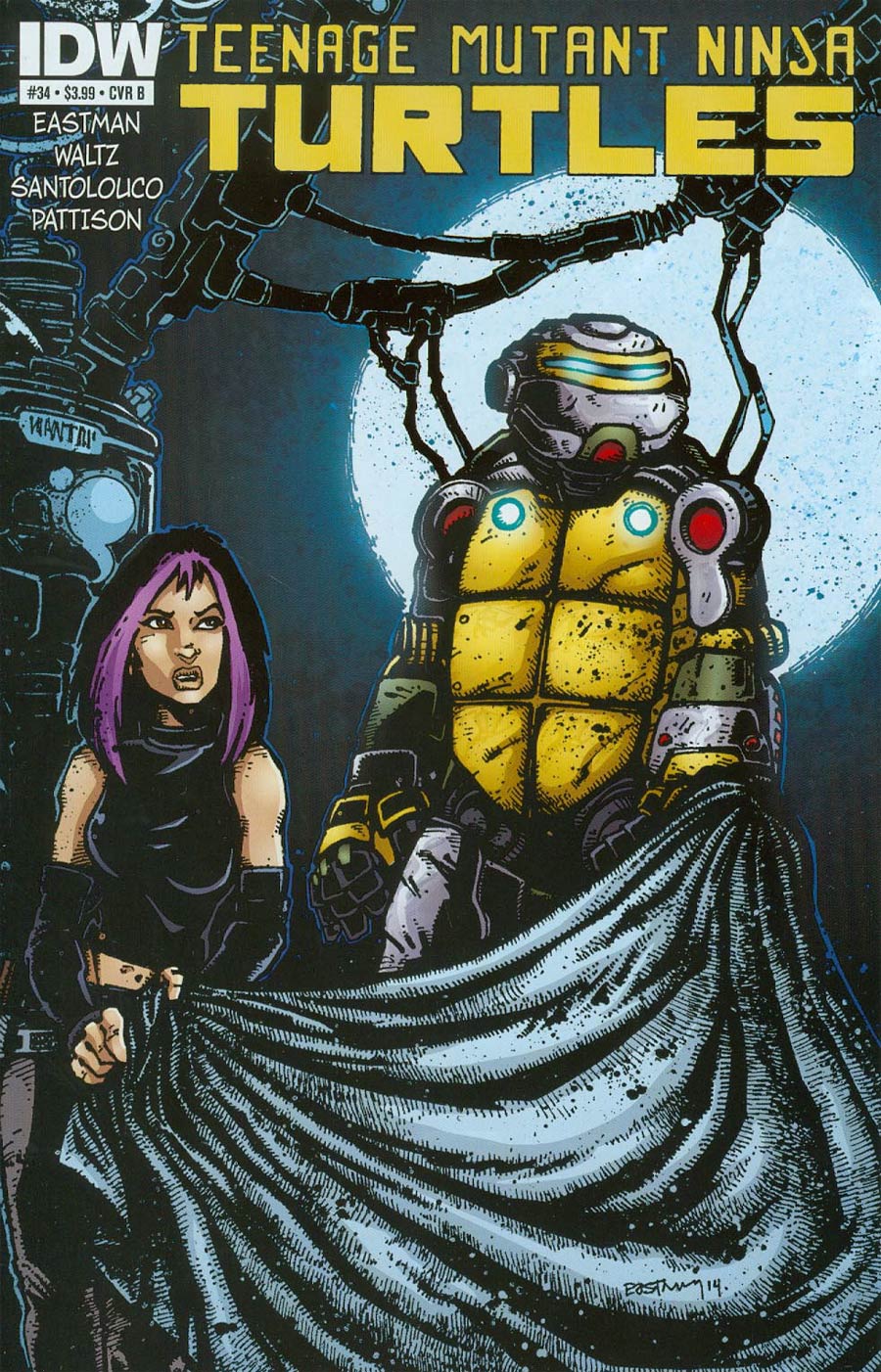 Teenage Mutant Ninja Turtles Vol 5 #34 Cover B Regular Kevin Eastman Cover