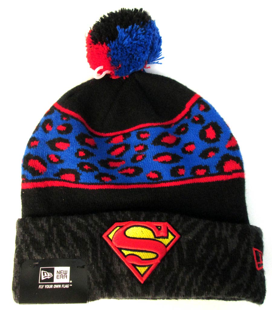 Superman Polar Print Cuff Knit Cap