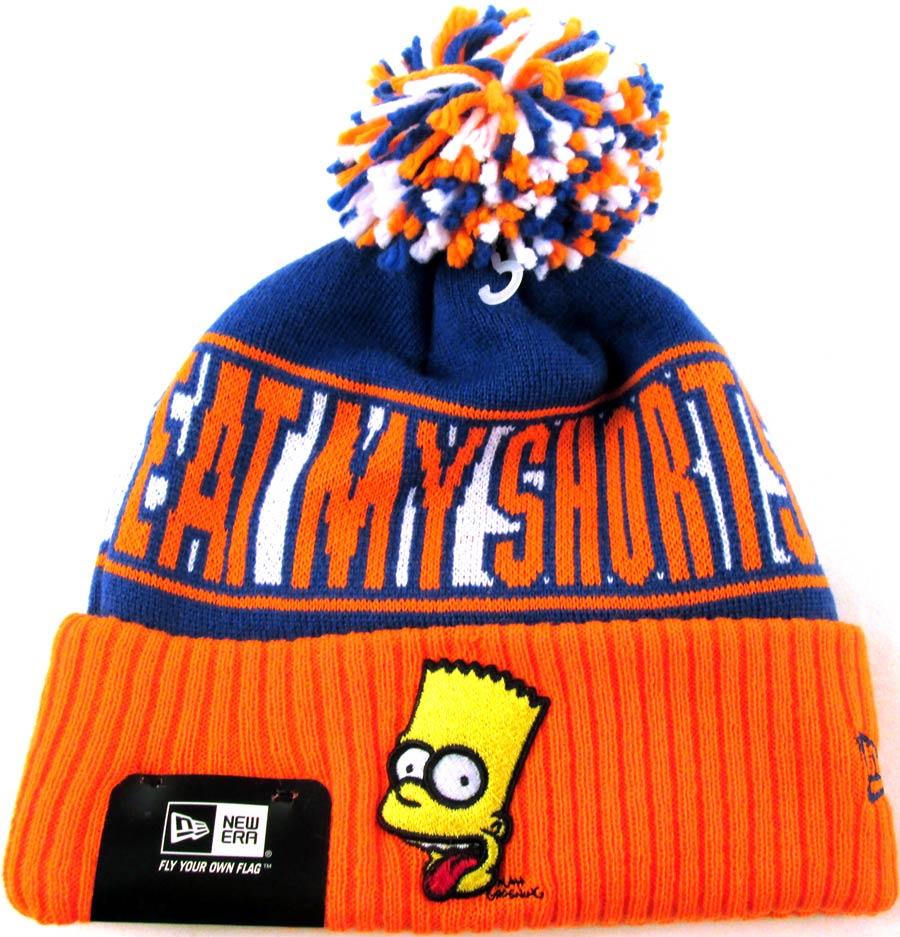 Simpsons Bart Eat My Shorts Rep Ur Team Cuff Knit Cap