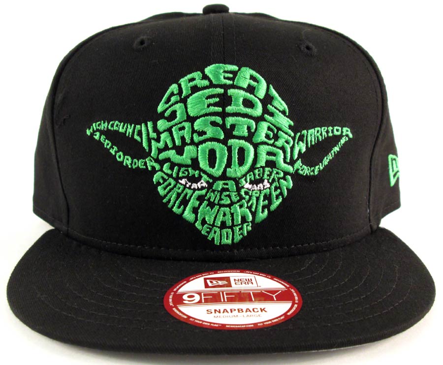 Star Wars Yoda Cabesa Word 950 Snapback Cap M/L