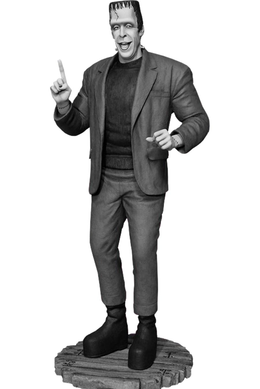 Herman Munster Black And White Maquette