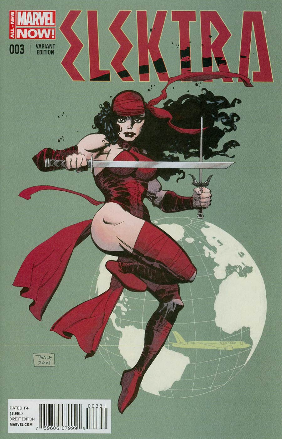 Elektra Vol 3 #3 Cover C Incentive Tim Sale Variant Cover