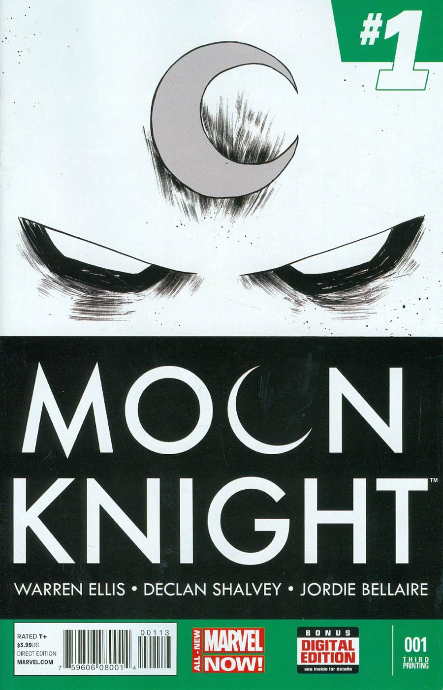 Moon Knight Vol 7 #1 Cover G 3rd Ptg Declan Shalvey Variant Cover