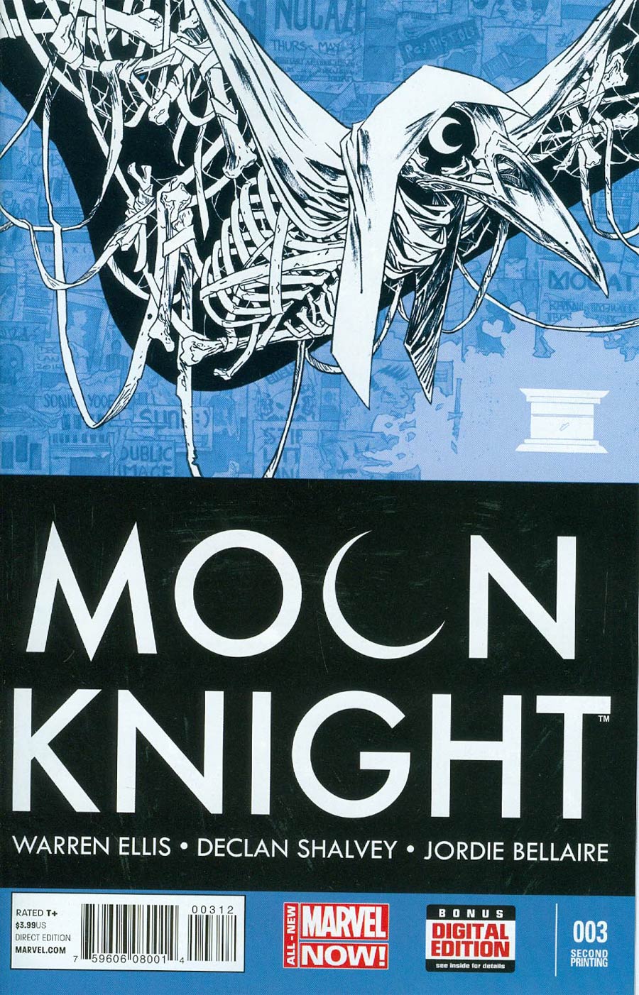 Moon Knight Vol 7 #3 Cover C 2nd Ptg Declan Shalvey Variant Cover