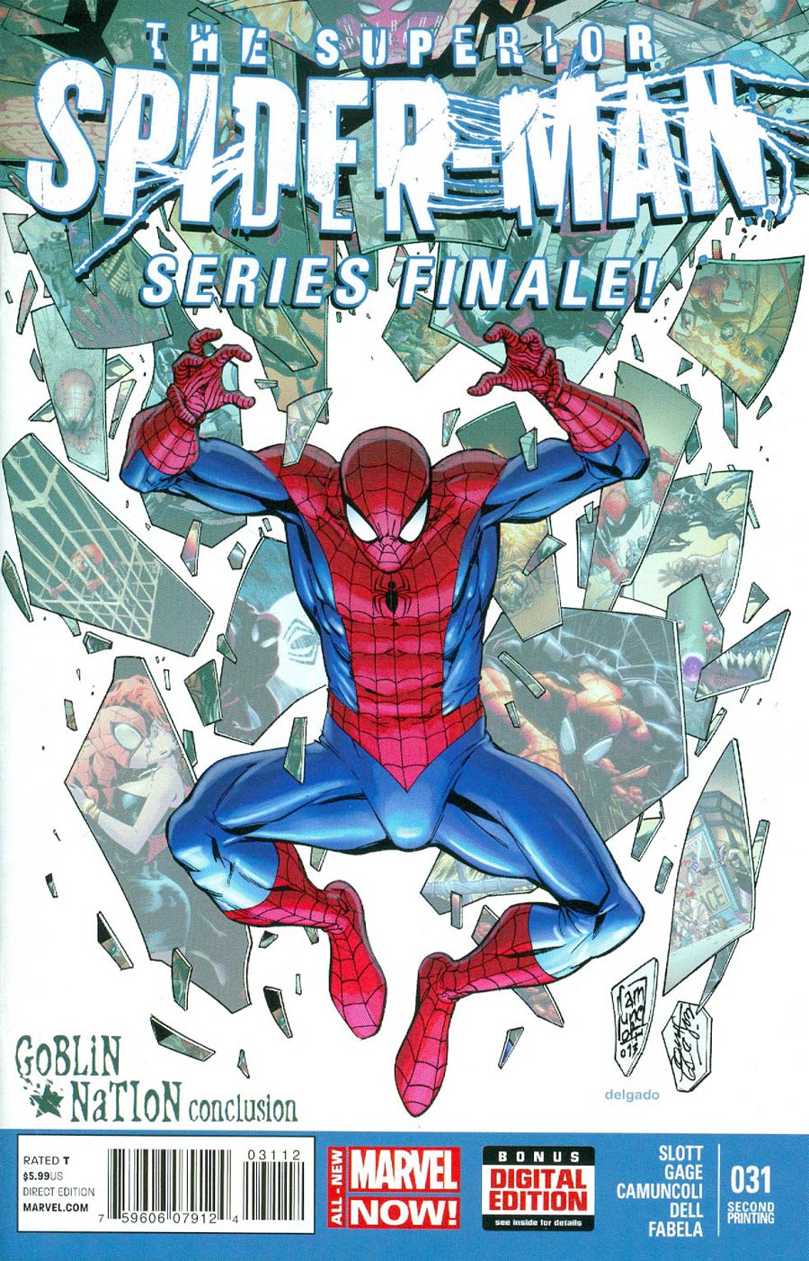 THE SUPERIOR SPIDERMAN #2 MARVEL 2019 STANDARD COVER STOCK IMAGE 