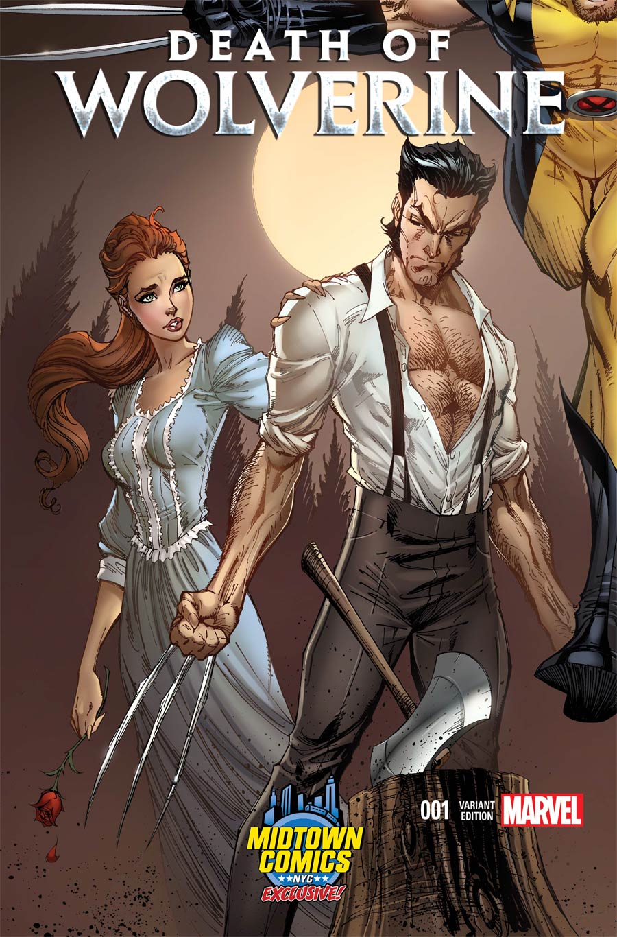 Death Of Wolverine #1 Cover B Midtown Exclusive J Scott Campbell Connecting Variant Cover (Part 1 of 4)