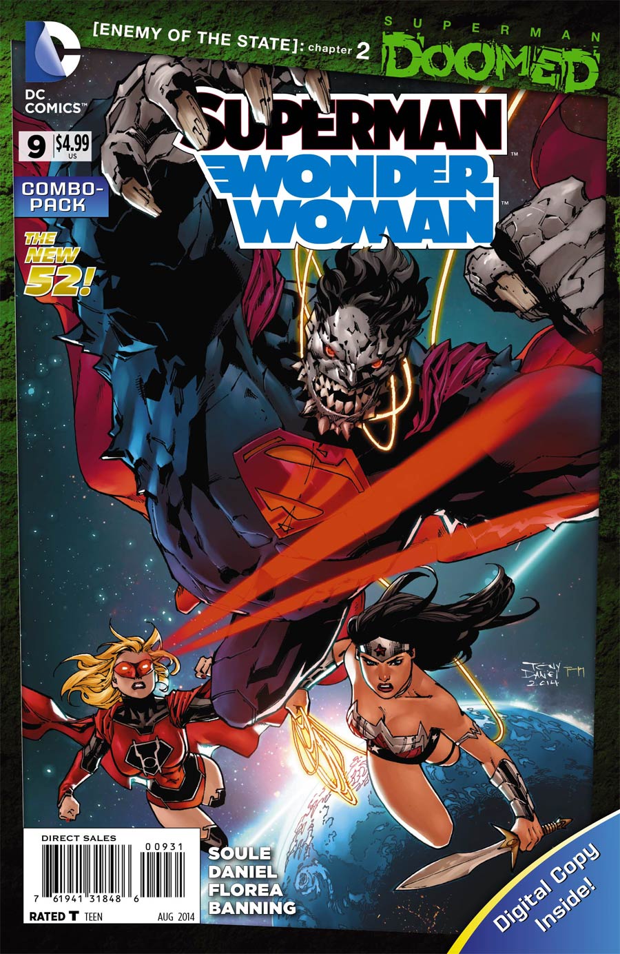 Superman Wonder Woman #9 Cover D Combo Pack Without Polybag (Superman Doomed Tie-In)