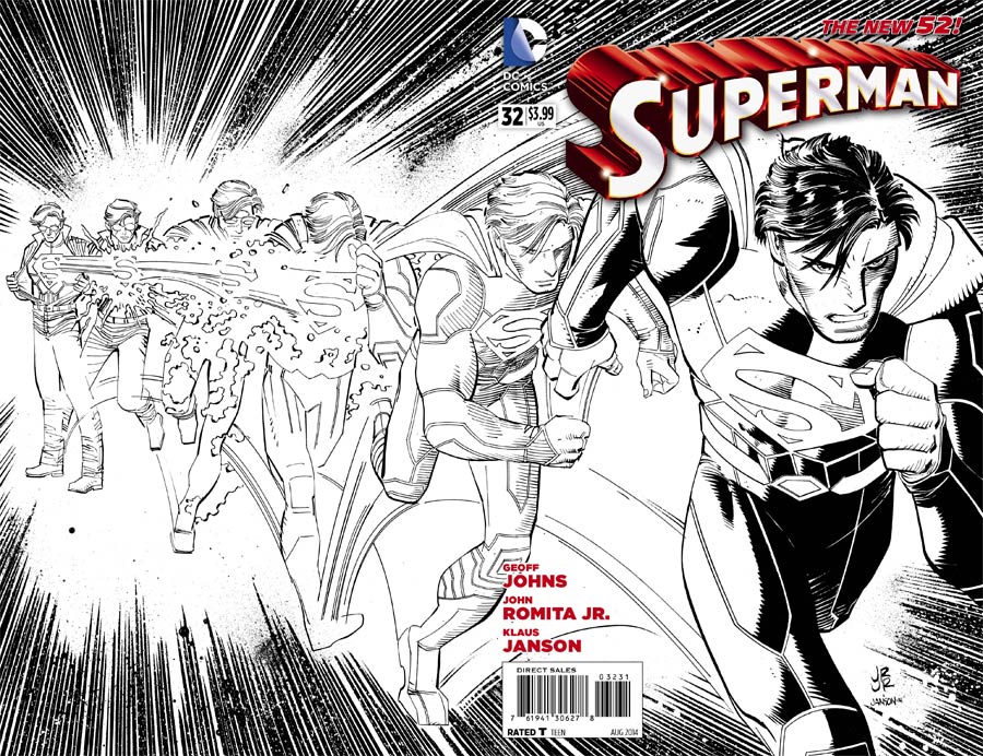 Superman Vol 4 #32 Cover F Incentive John Romita Jr Sketch Cover