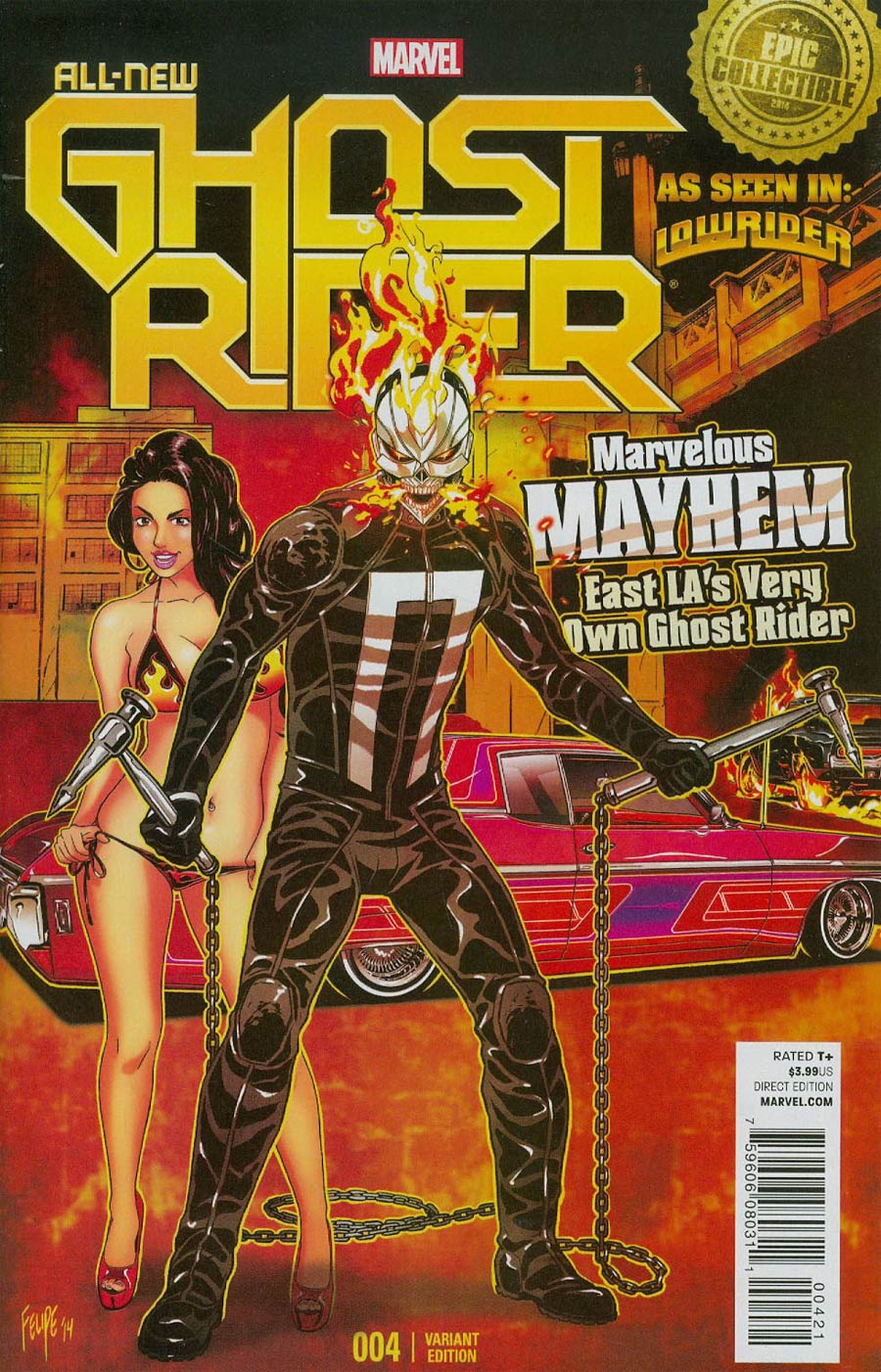 All-New Ghost Rider #4 Cover B Incentive Felipe Smith Lowrider Variant Cover