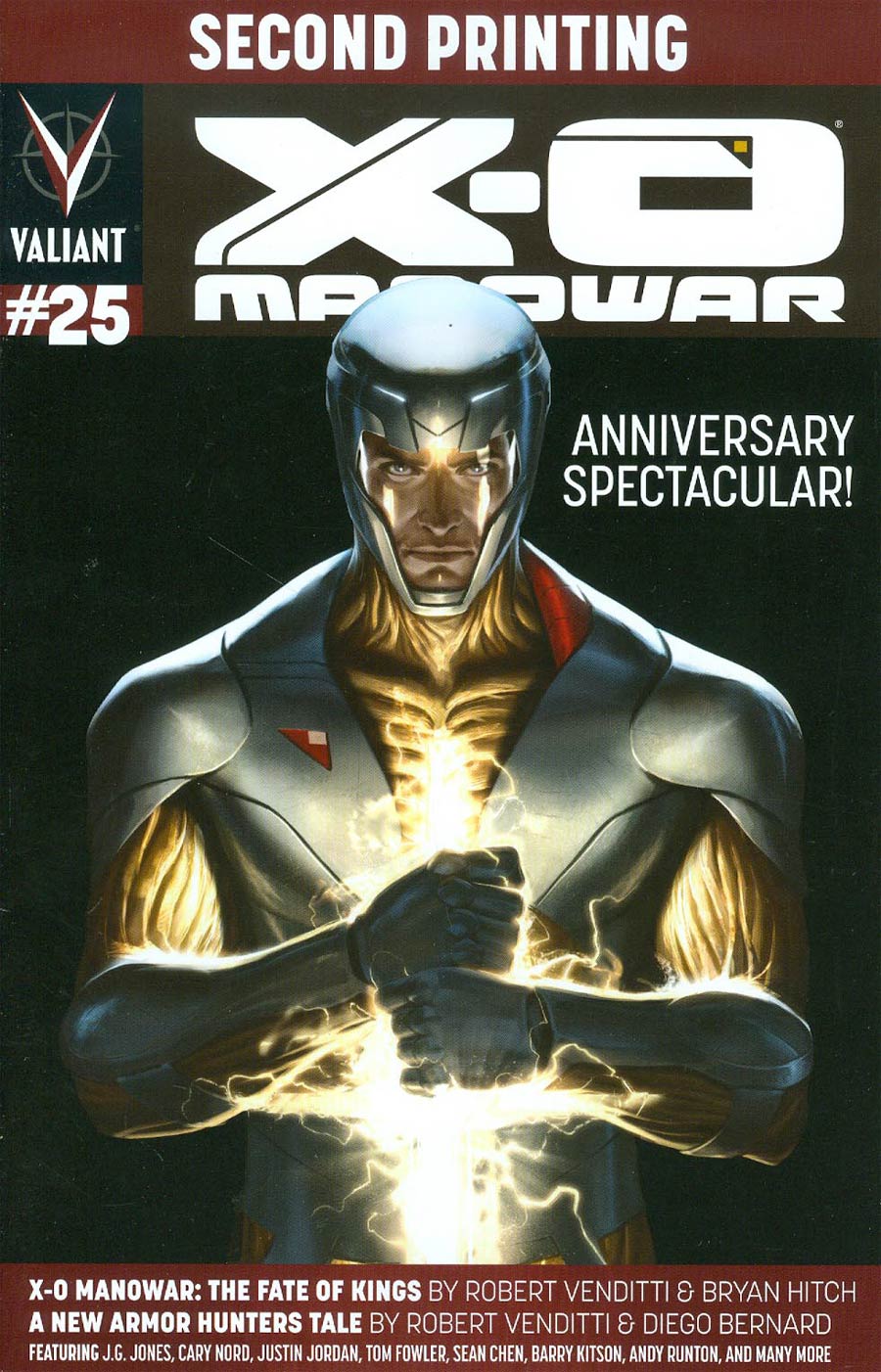 X-O Manowar Vol 3 #25 Cover F 2nd Ptg Jelena Kevic-Djurdjevic Variant Cover (Armor Hunters Part 0)