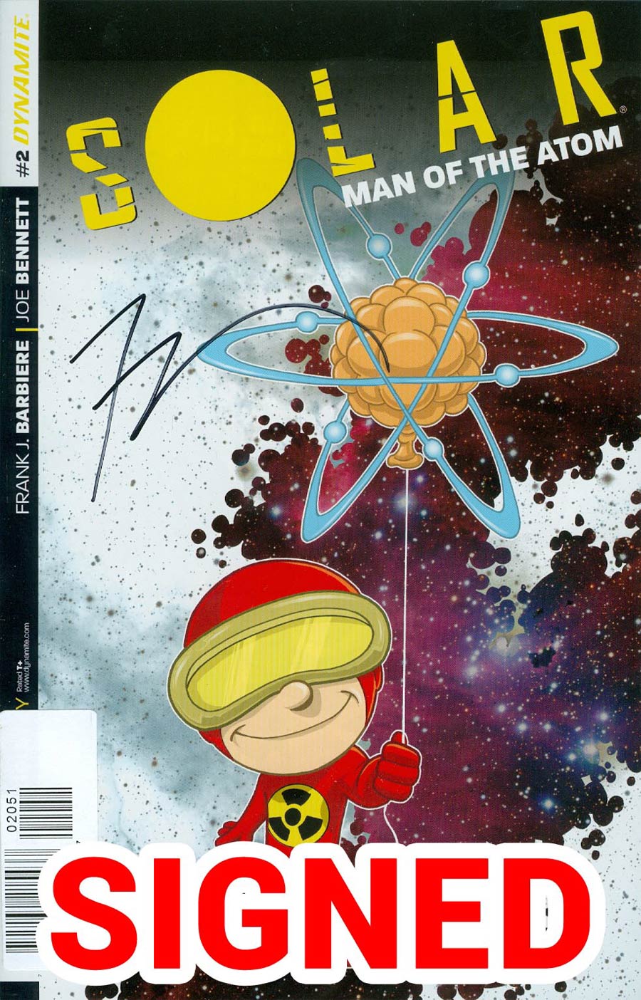 Solar Man Of The Atom Vol 2 #2 Cover F Incentive Ken Haeser Lil Solar Variant Cover Signed By Fran Barbiere