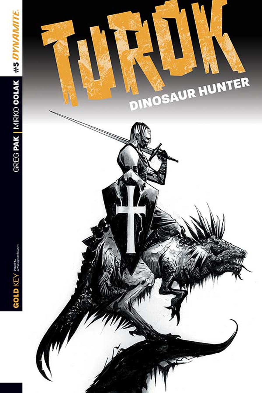 Turok Dinosaur Hunter Vol 2 #5 Cover D Incentive Jae Lee Black & White Cover