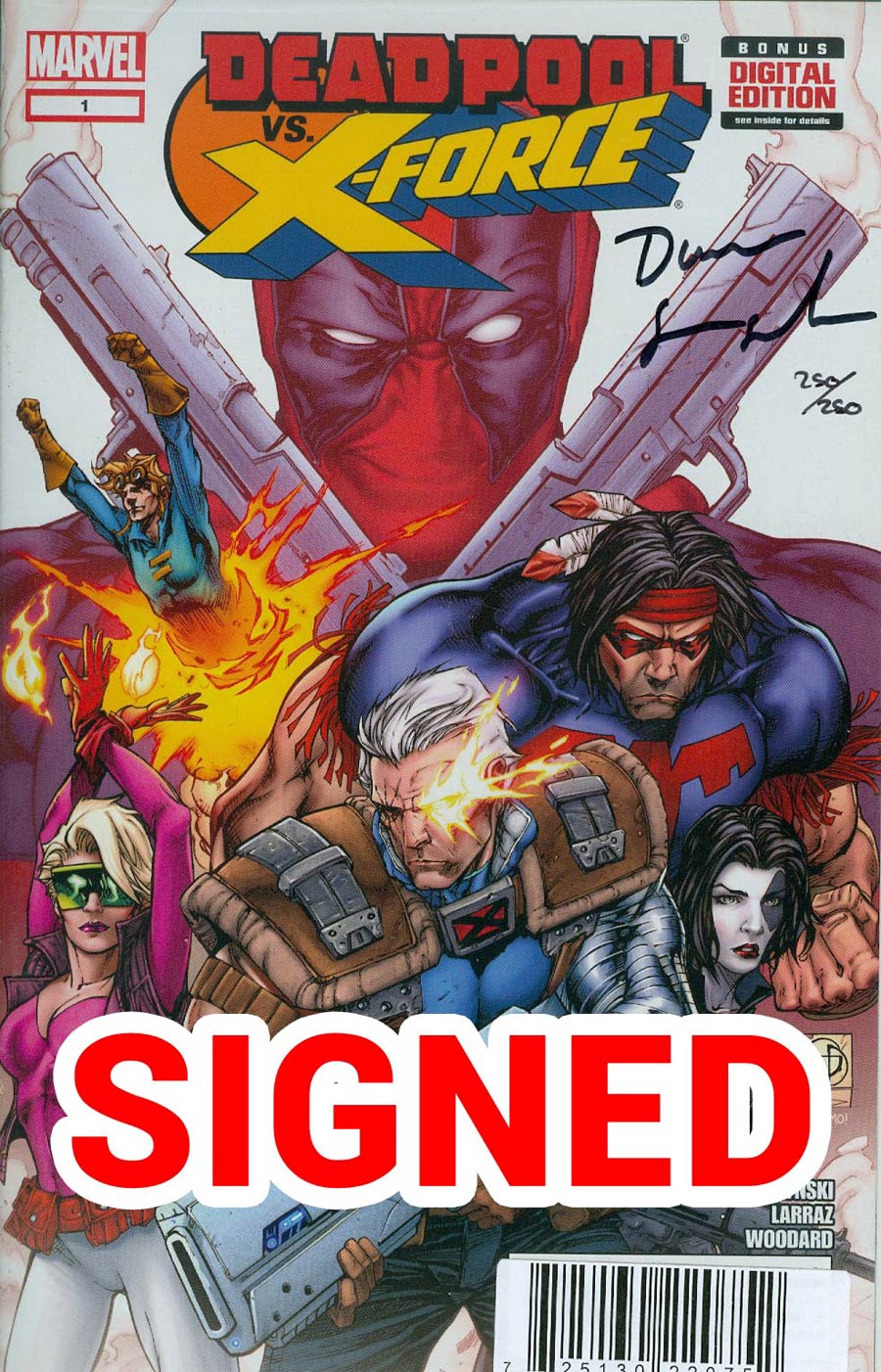 Deadpool vs X-Force #1 Cover C DF Signed By Duane Swierczynski