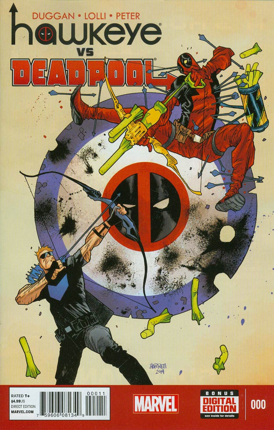 Hawkeye vs Deadpool #0 Cover A 1st Ptg Regular James Harren Cover
