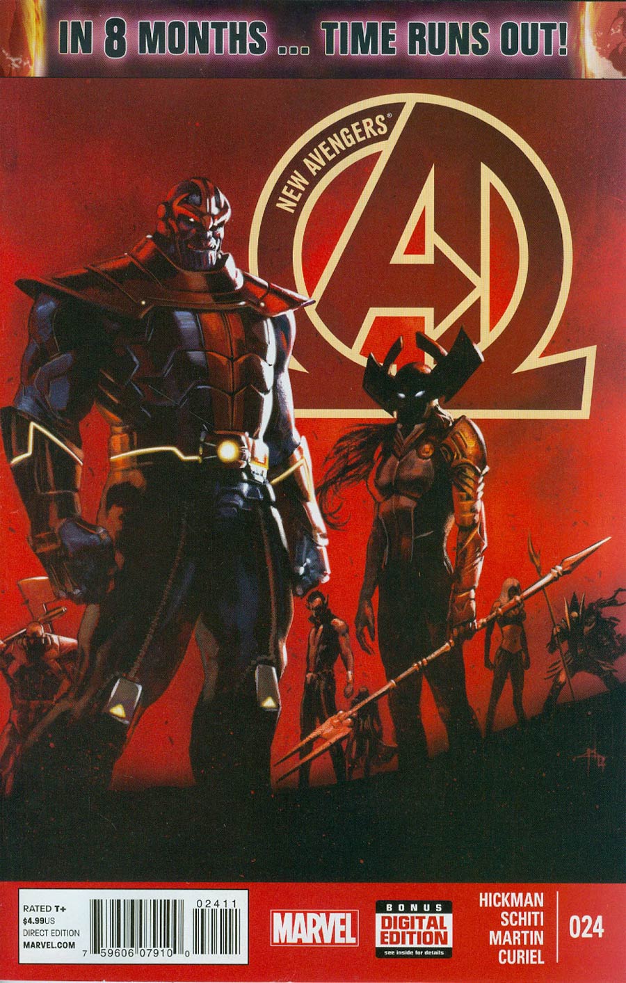 New Avengers Vol 3 #24 Cover A 1st Ptg Regular Gabriele Dell Otto Cover (Time Runs Out Tie-In)
