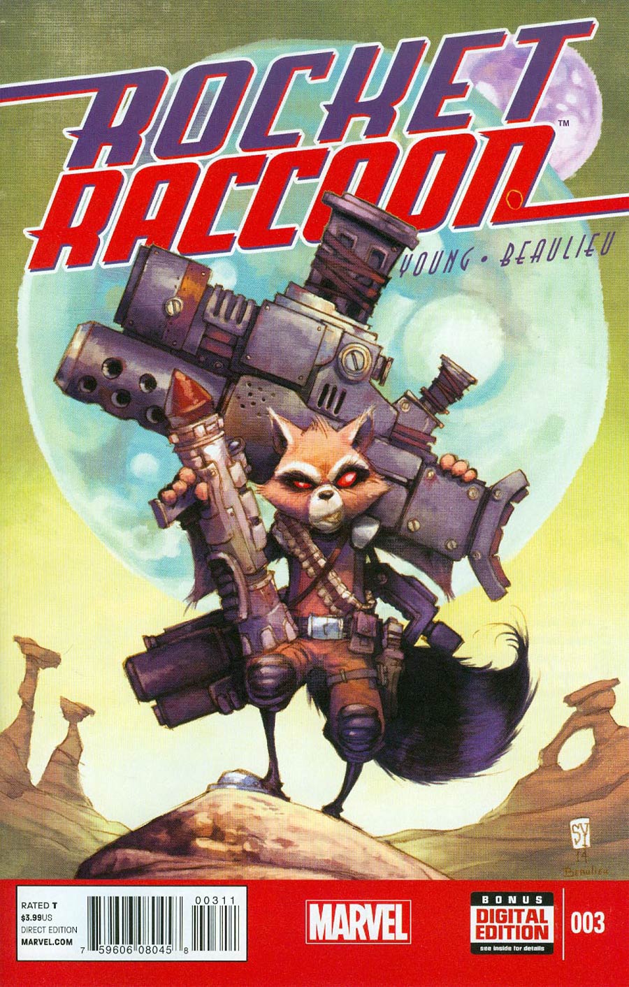 Rocket Raccoon Vol 2 #3 Cover A 1st Ptg Regular Skottie Young Cover