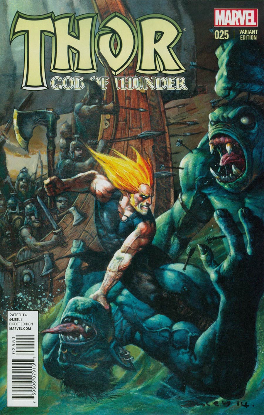 Thor God Of Thunder #25 Cover B Variant Simon Bisley Cover
