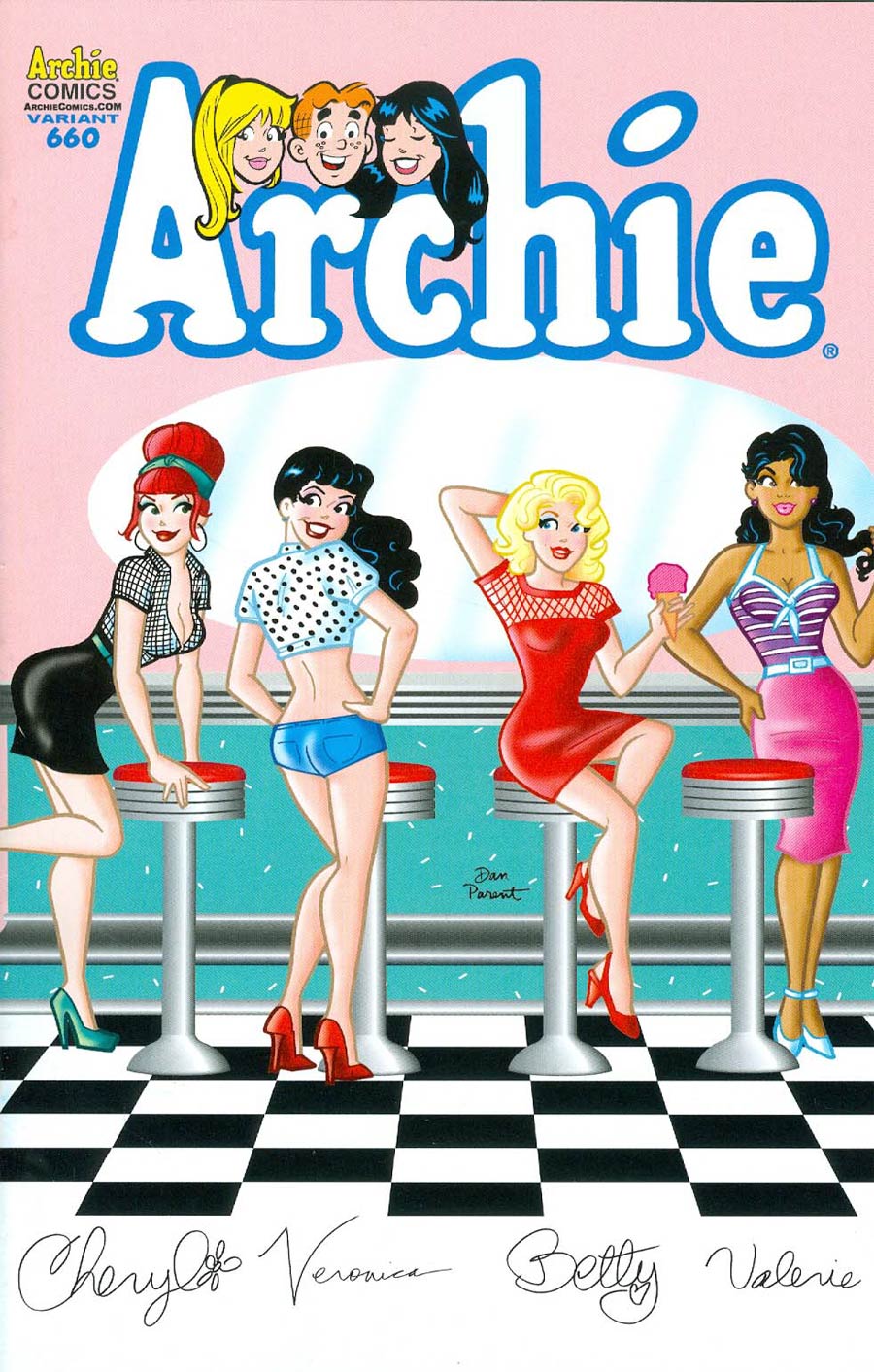 Archie #660 Cover B Variant Classic Pin-Up Cover