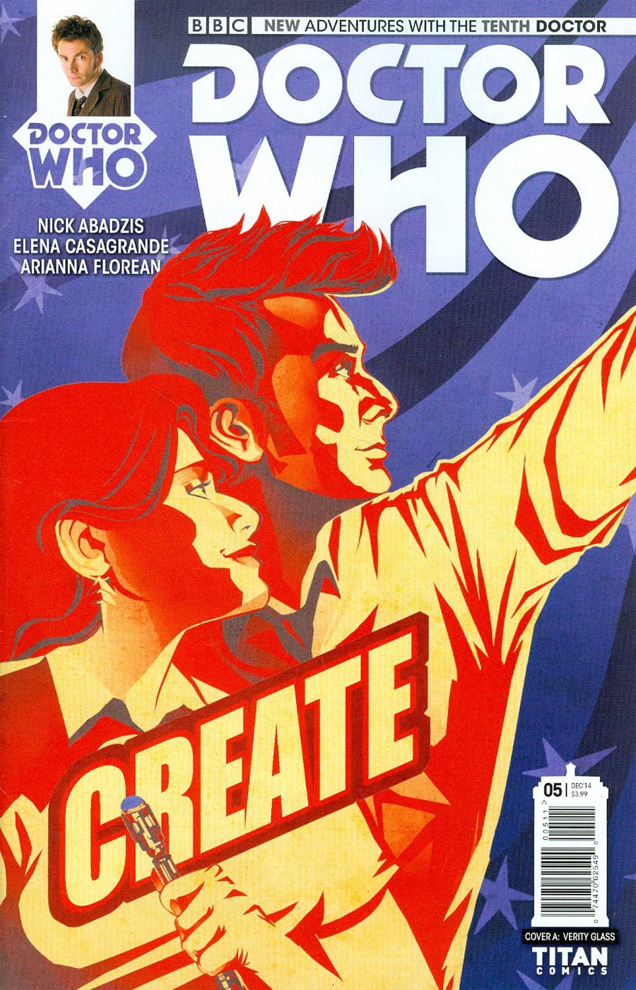 Doctor Who 10th Doctor #5 Cover A Regular Verity Glass Cover