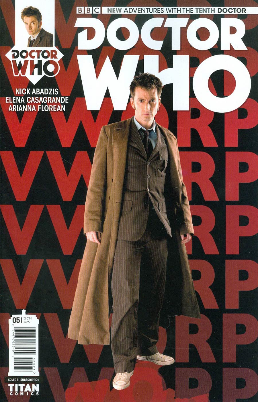 Doctor Who 10th Doctor #5 Cover B Variant Photo Subscription Cover