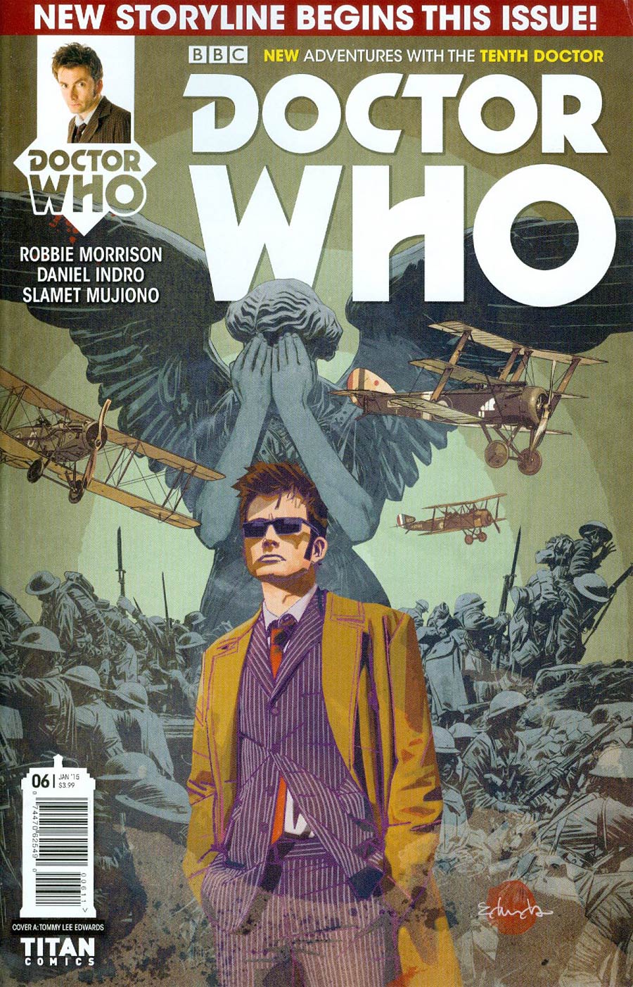 Doctor Who 10th Doctor #6 Cover A Regular Tommy Lee Edwards Cover