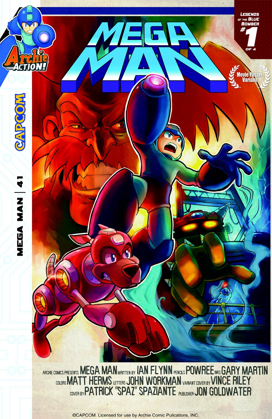 Mega Man Vol 2 #41 Cover B Variant Movie Poster Cover