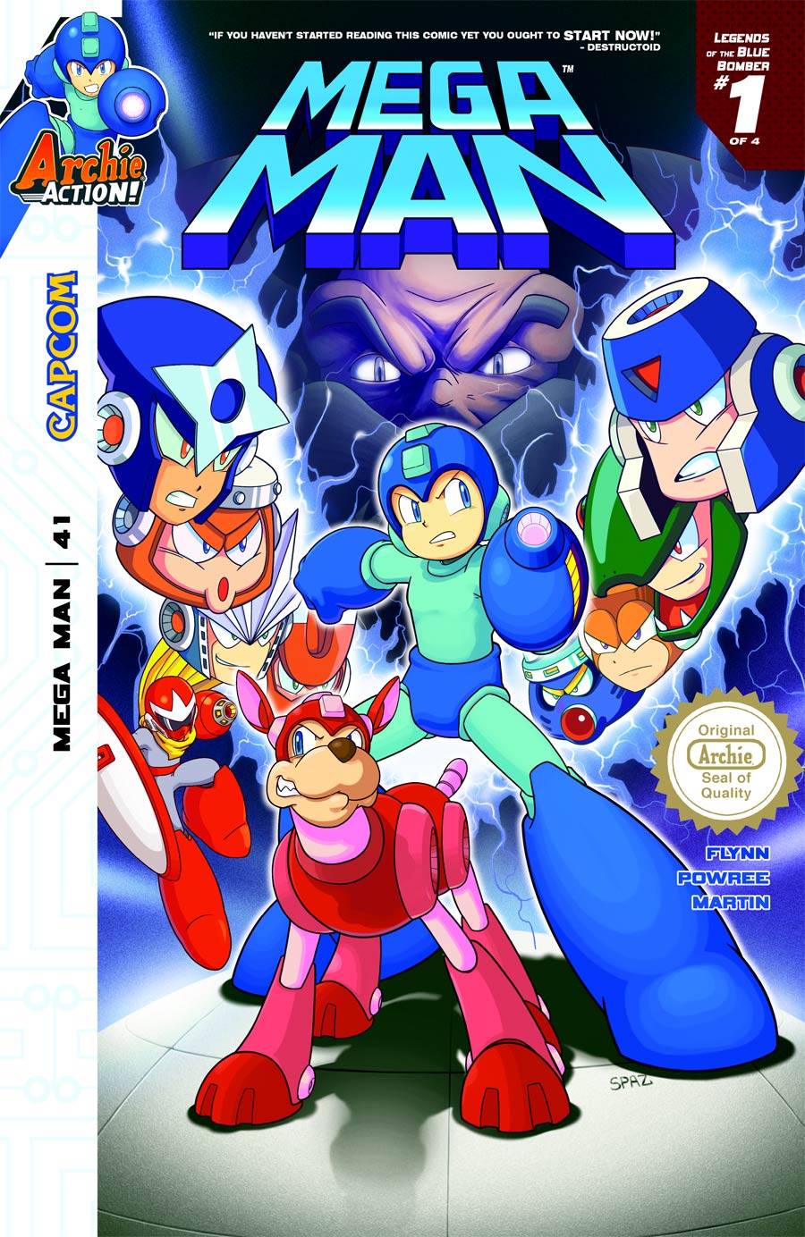Mega Man Vol 2 #41 Cover A Regular Patrick Spaz Spaziante Cover