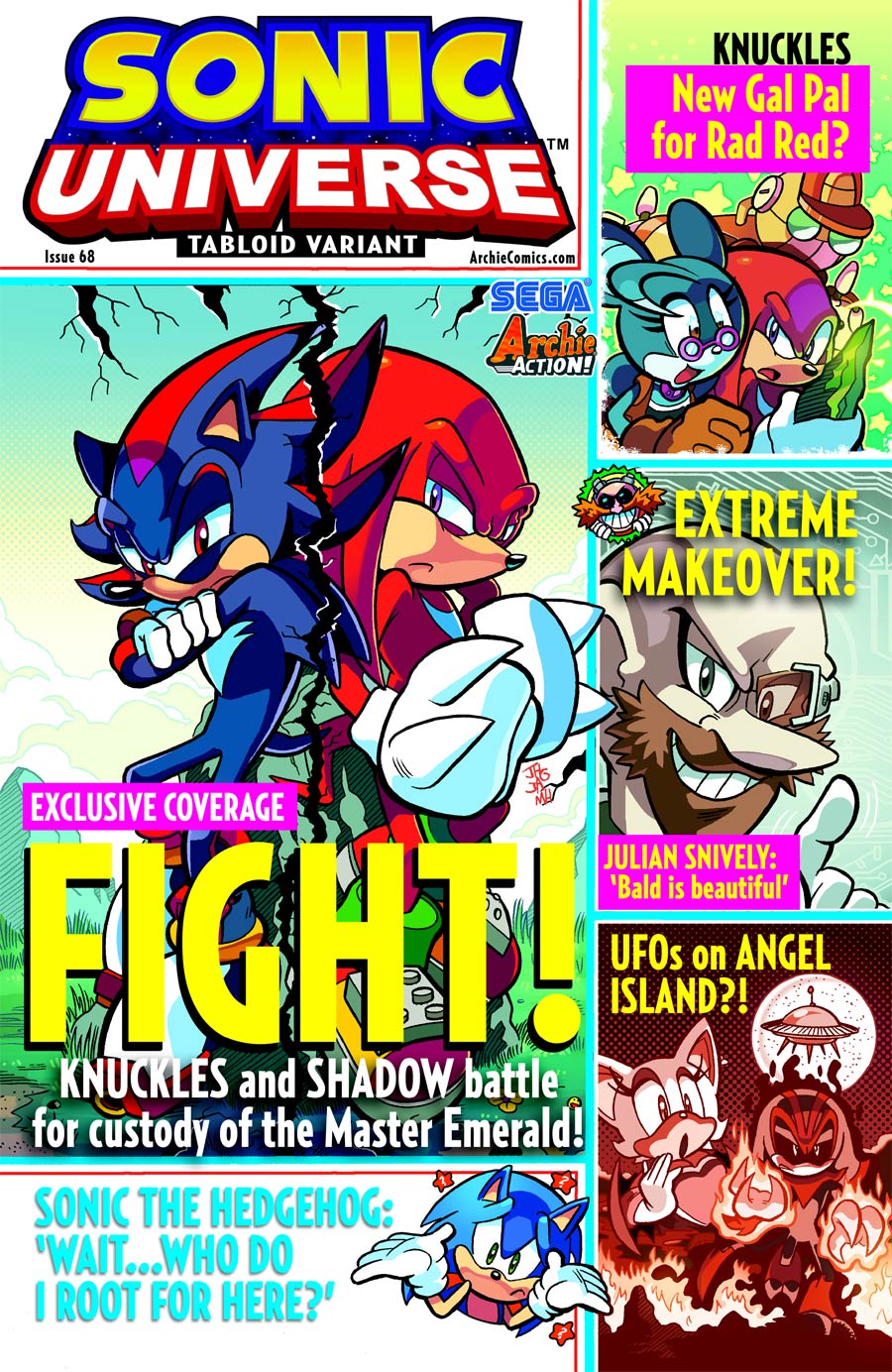 Sonic Universe #68 Cover B Variant Tabloid Cover