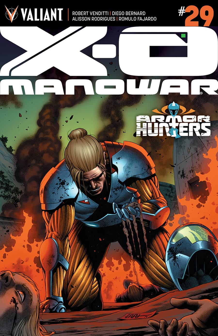 X-O Manowar Vol 3 #29 Cover A Regular CAFU Cover (Armor Hunters Tie-In)