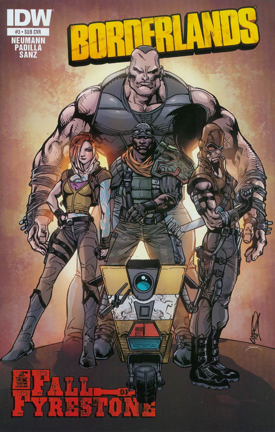 Borderlands Fall Of Fyrestone #3 Cover B Variant Roberto Castro Subscription Cover