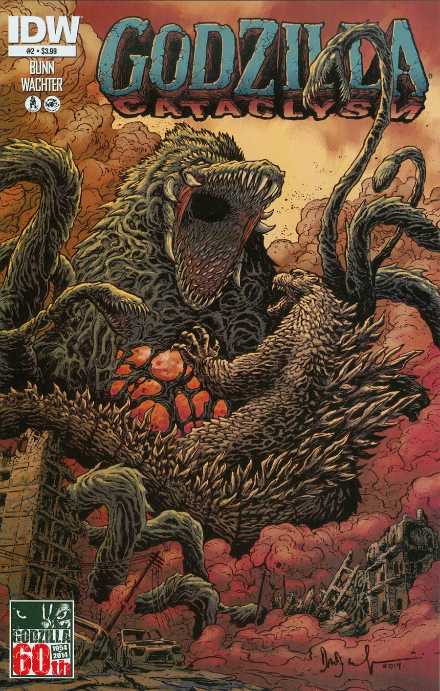 Godzilla Cataclysm #2 Cover A Regular Dave Wachter Cover